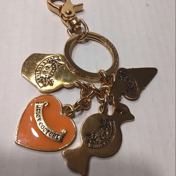 MUST SEE! Vintage Y2K JUICY COUTURE "Cupcake Couture" Pave Crystal Charms Fob - Picture 7 of 16